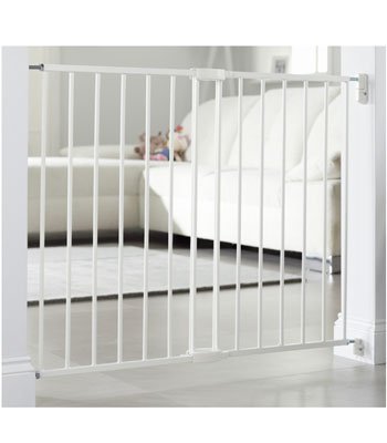 Lindam Extending White Metal Safety Gate (63.5cm to 102cm)